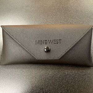 Nine West black Leather Eyeglass &  Sunglasses Case/ Unisex/ Brand New